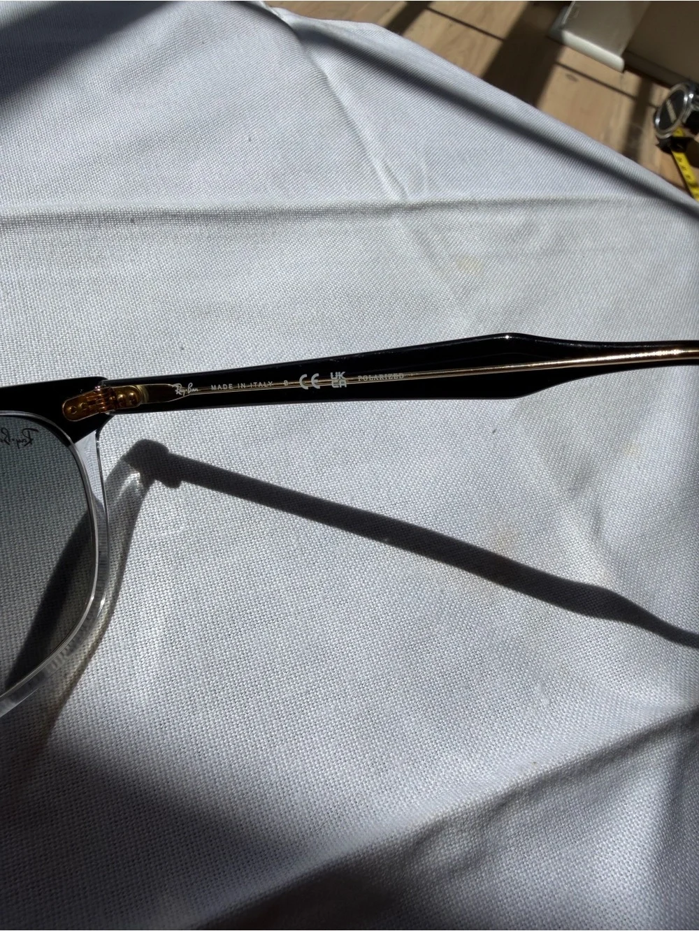 Ray-Ban Hawkeye RB2298 Black & Clear Frame Sunglasses